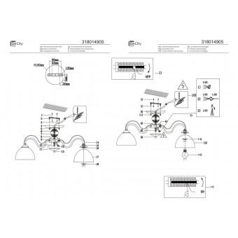 318014905 Олимп 5*60W E27 220V Люстра